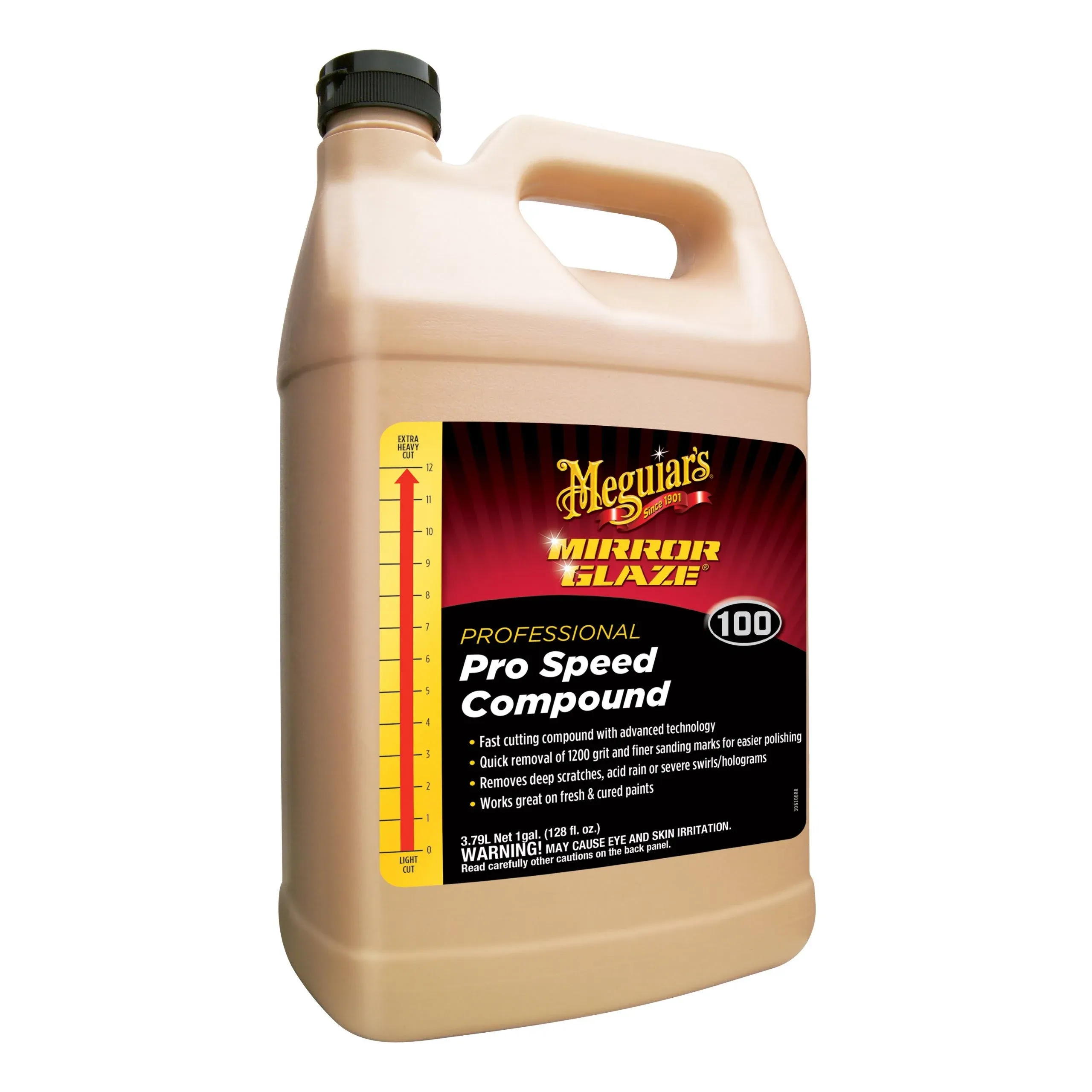 3M Meguiar's M100 Mirror Glaze Pro Speed Compound, 1 Gallon