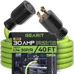 Gearit 30-Amp Generator Extension Cord 4-Prong