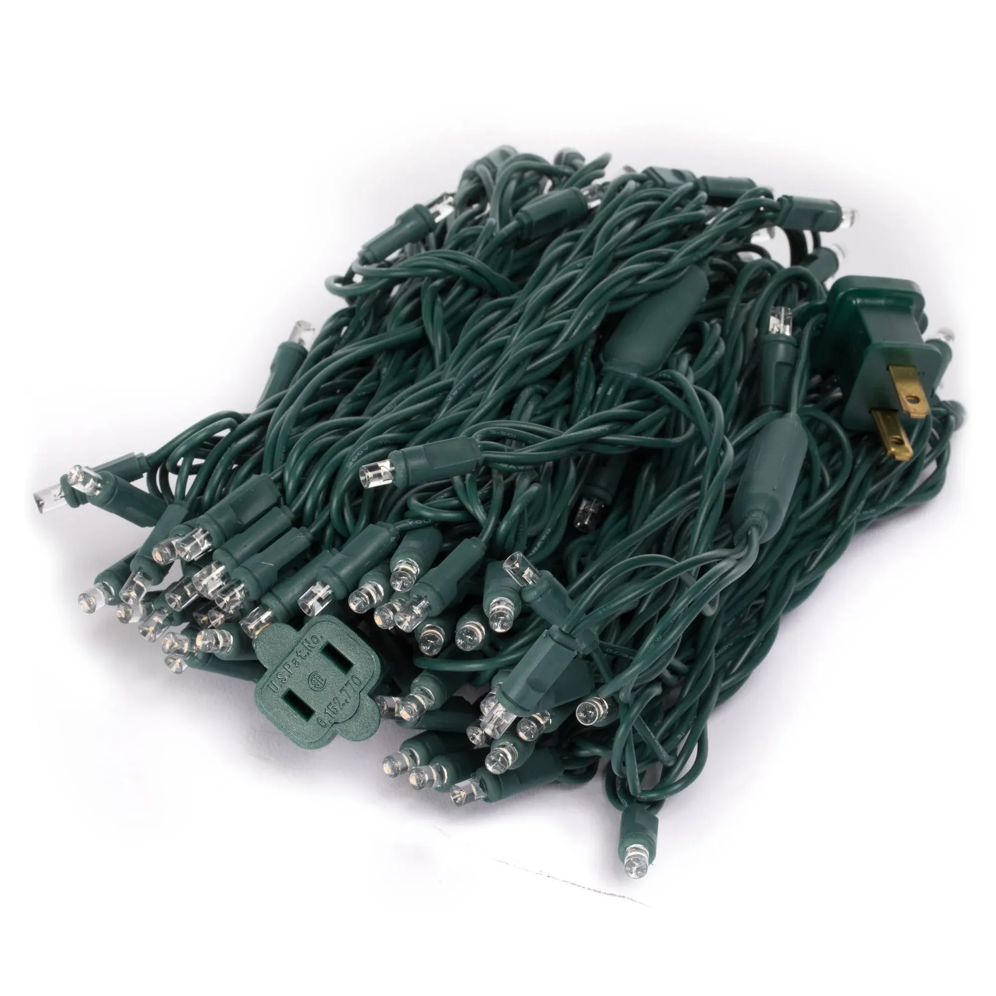 Vickerman 50' Christmas Strand Light Set - 100 LED Lights - Green Wire - Connect Ability to Up to 43 Sets - Reliable and Durable - Christmas Tree String Lights