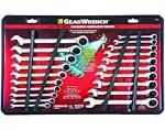 GearWrench SAE/Metric Combination Ratcheting Wrench Set (20-Piece)