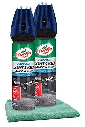 Turtle Wax Power Out! Carpet &amp; Mats Cleaner &amp; Odor Eliminator 18 Fl Oz 2-Pack