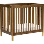 Babyletto Gelato 4 in 1 Convertible Mini Crib - Honey with Vegan Tan Leather Feet