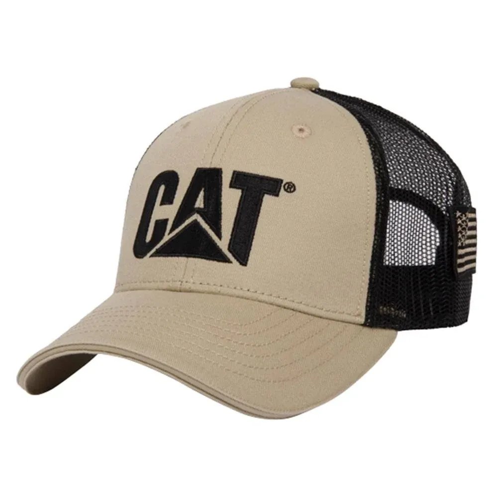 "CATERPILLAR Men's Cat Logo Flag Hat 1090042"