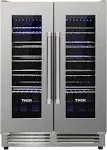 Thor Kitchen 24 in. 42 Bottle Dual Zone Wine Cooler, TWC2402