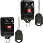 Key Fob Keyless Entry Remote for Ford Lincoln Mercury Mazda Replacement 2 Pack