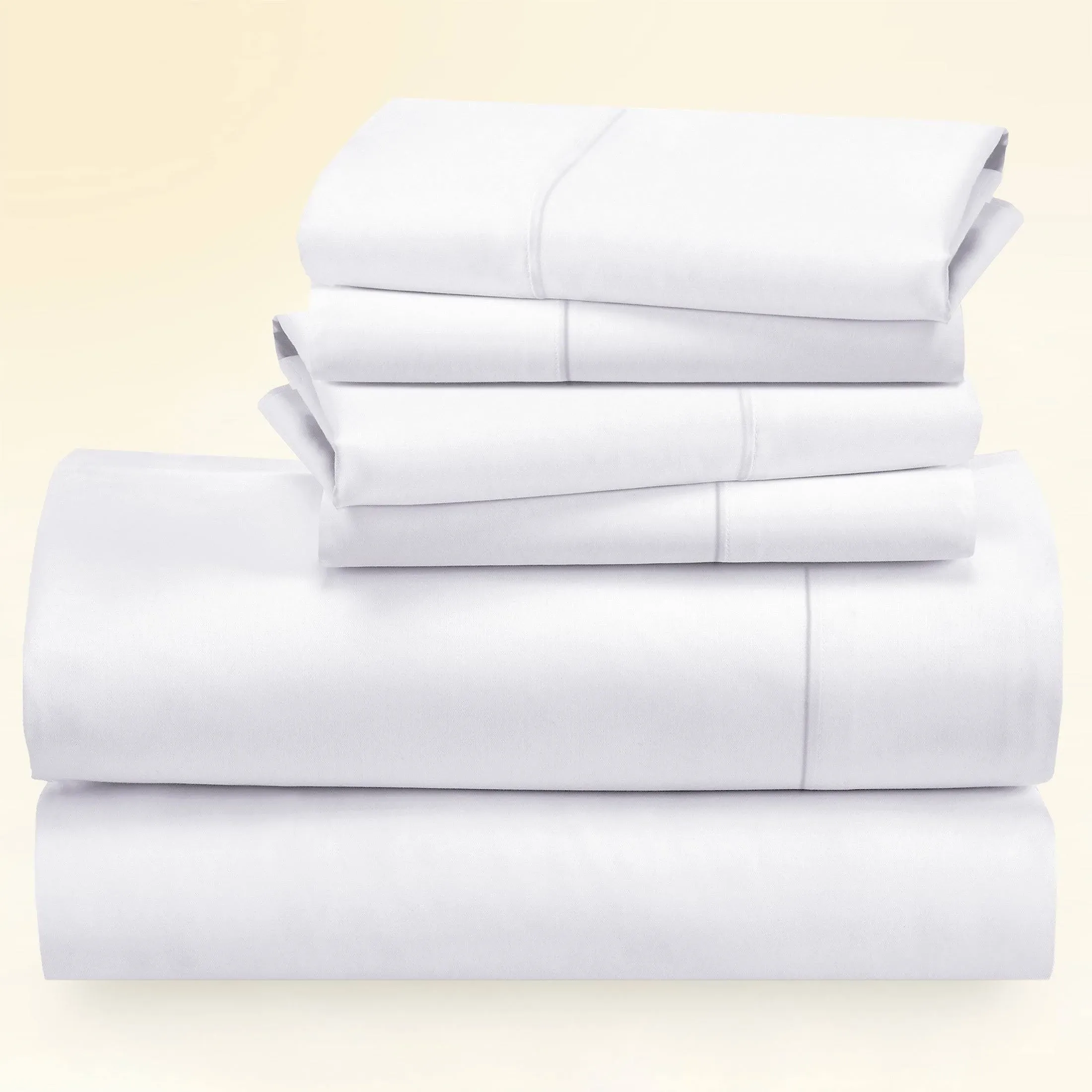 6 Piece King Size Sheet Set - Ultra Soft 100% Cotton 400 Thread Count Sheets,...