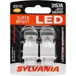 Sylvania Zevo 3157 Amber LED Bulb (Pack of 2), Yellow/Amber