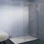 Fab Glass and Mirror Milan Stationary Panel Shower Screen 36 x 60 inch Clear ...