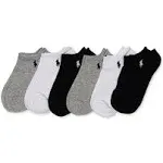 Polo Ralph Lauren Women's Flat Knit Low-Cut Socks (6 Pairs)