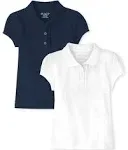 The Children's Place Girls Short Sleeve Ruffle Pique Polo Multipack