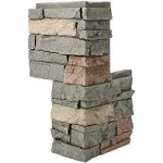 GenStone Corner Panel 24X2 In Lightweight Stacked Stone Outside Rain Resistant 