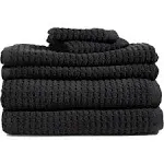 Dkny Quick Dry 6-Piece Towel Set - Black