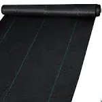 VEVOR Weed Barrier Fabric 6ft. 300ft. Heavy Duty 2.4 oz. Woven Weed Control Fabric Geotextile Fabric Polyethylene Ground Cover