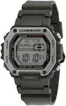 Casio Men's Digital Green Resin Watch 47.2mm, MWD110H-3AV - Green