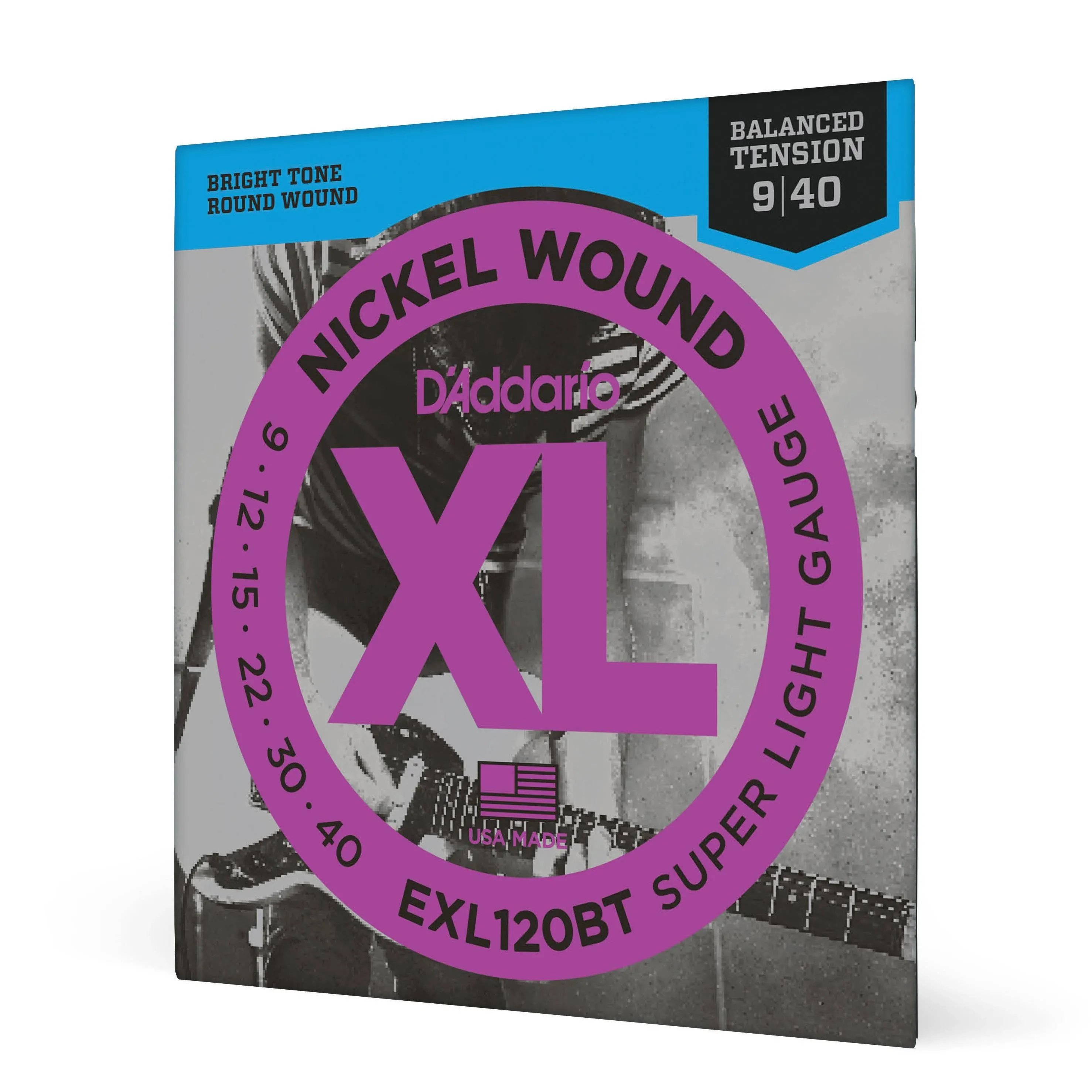 D'Addario EXL120BT Balanced Tension Electric Super Light 9-40