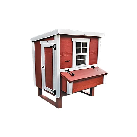 OverEZ Classic Medium Chicken Coop for up to 10 Chickens - Nesting Box - Large Bird, Poultry and Hen House, Made in USA