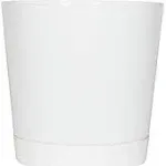 Novelty Full Depth Cylinder Pot, White, 14-inch