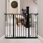 Regalo Easy Step Extra Wide Baby Gate, Black