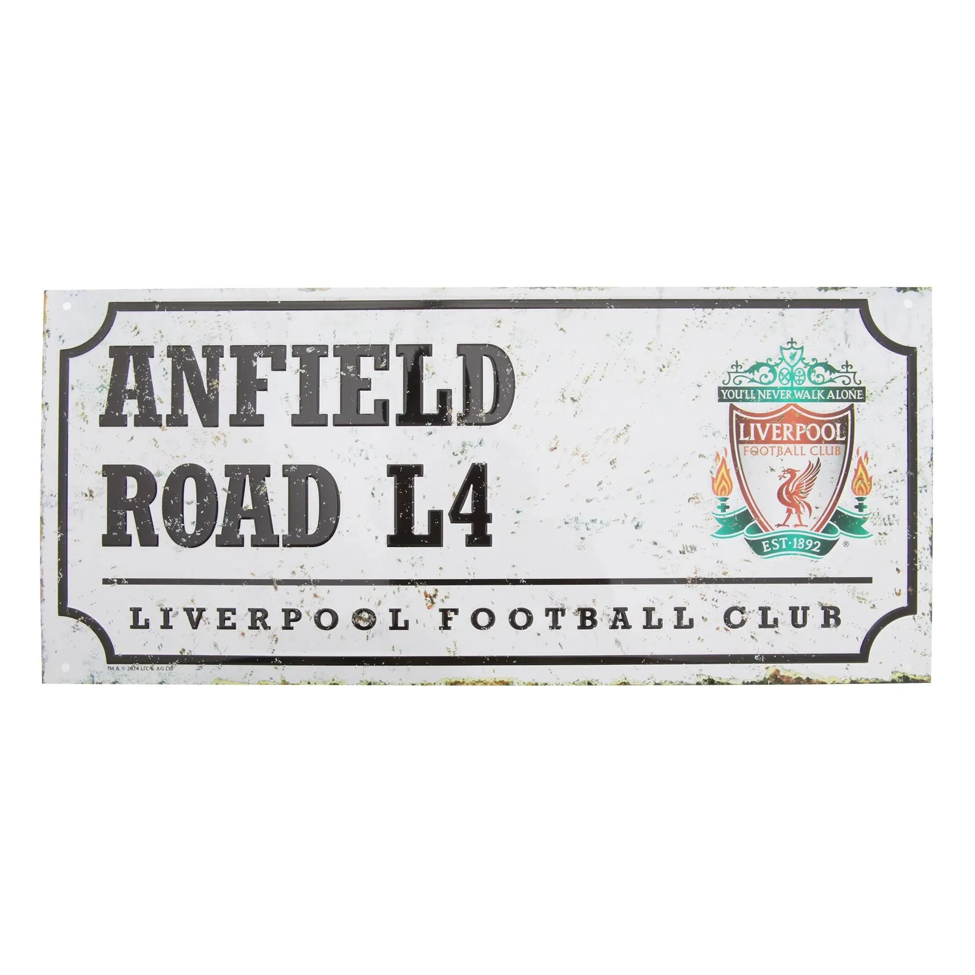 Liverpool FC Official Anfield Road Football Crest Street Sign