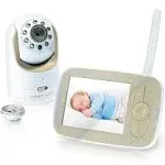 Infant Optics DXR-8 480p Video Baby Monitor, Non-WiFi Hack-Proof FHSS Connection, Interchangeable Lenses, Pan Tilt Zoom, LED Sound Bar, Night Vision, and Two-way Talk, low battery