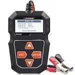 Car Battery Tester 12V, KONNWEI KW208 100-2000 CCA Battery Load Tester Auto Cranking and Charging System Test Scan Tool Digital Battery Alternator Analyzer for Car Truck Marine Motorcycle SUV Boat