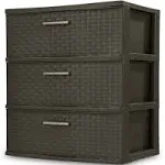 Sterilite 3 Drawer Wide Weave Tower