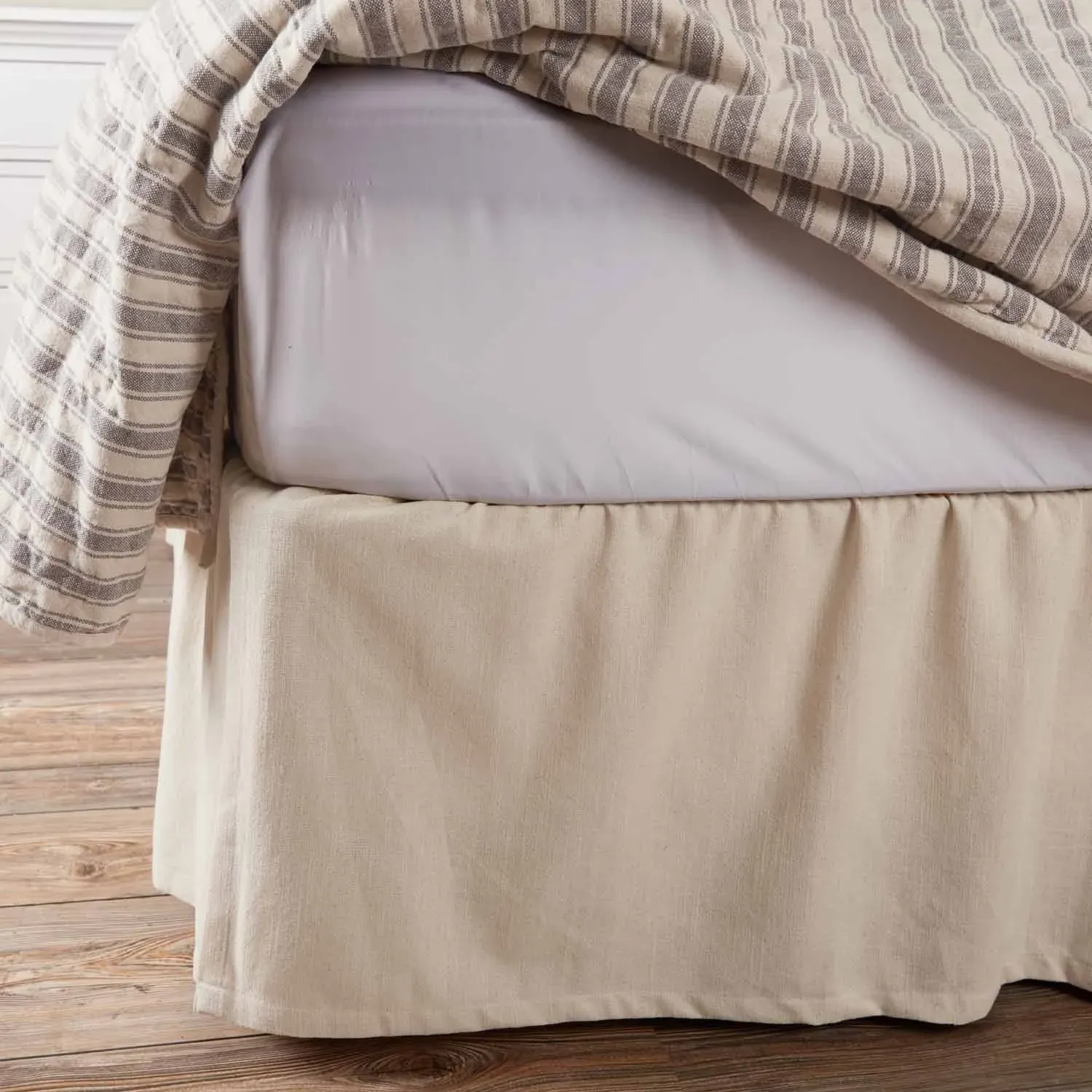 Market Place Natural Bed Skirt - Twin 16" Drop